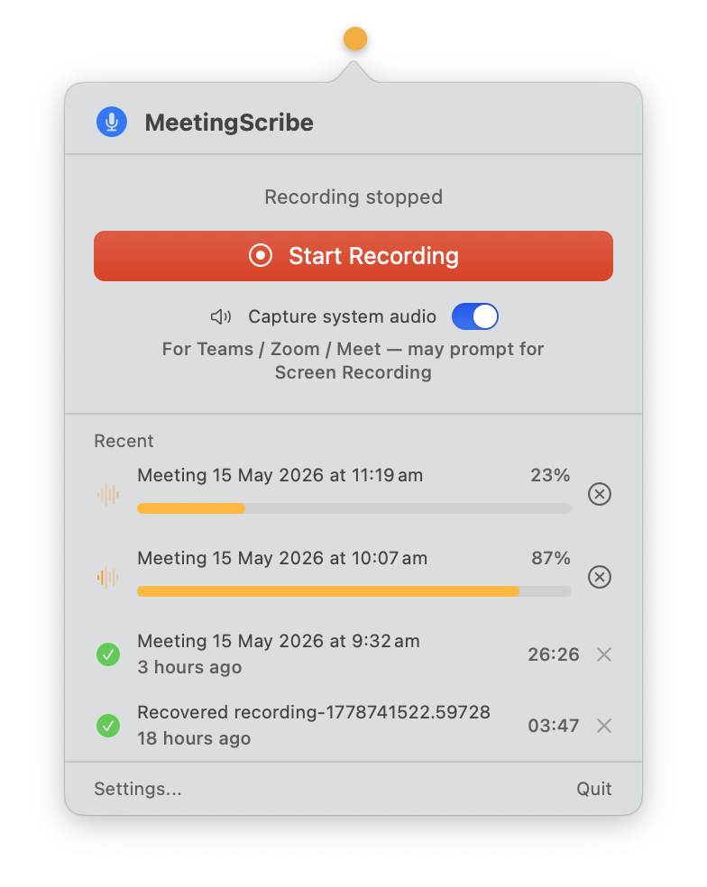 MeetingScribe